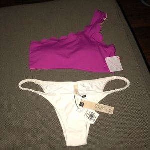 NWT One Shoulder Bikini